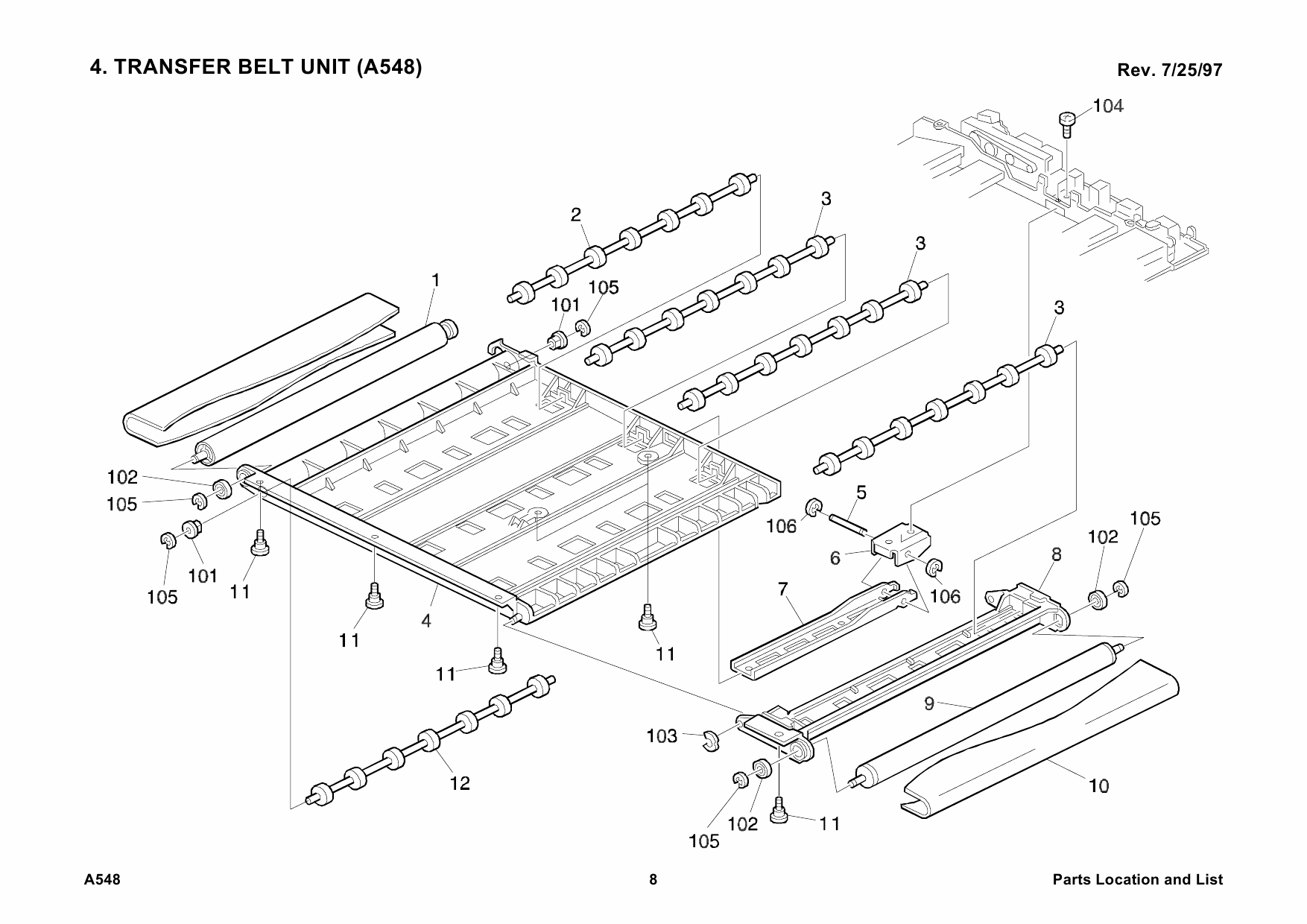 RICOH Options A548 AUTO-REVERSE-DOCUMENT-FEEDER Parts Catalog PDF download-4